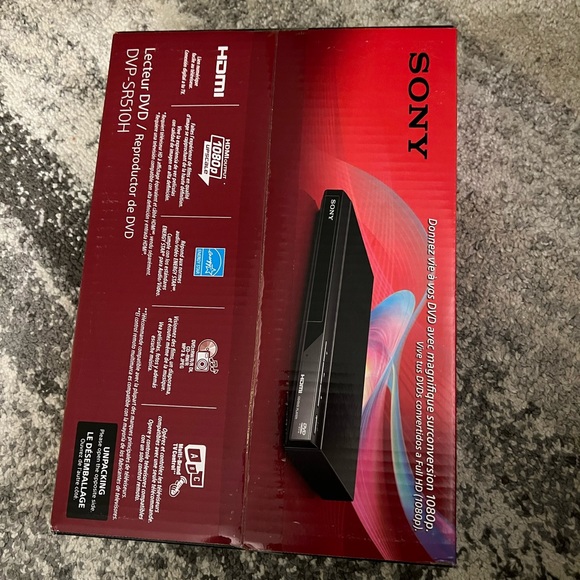 Black Sony DVD Player with HD Upconversion - Picture 4 of 4